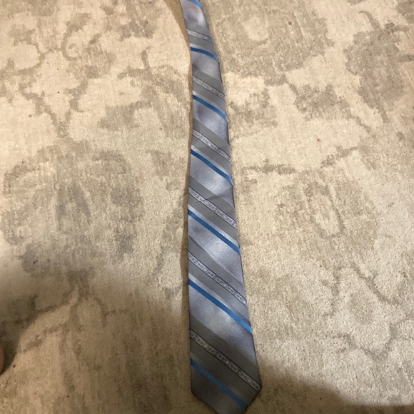 John Henry Blue and Grey Tie - Picture 1 of 3